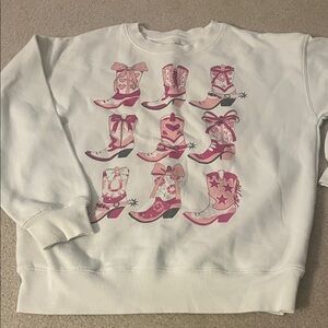 Country boots sweatshirt